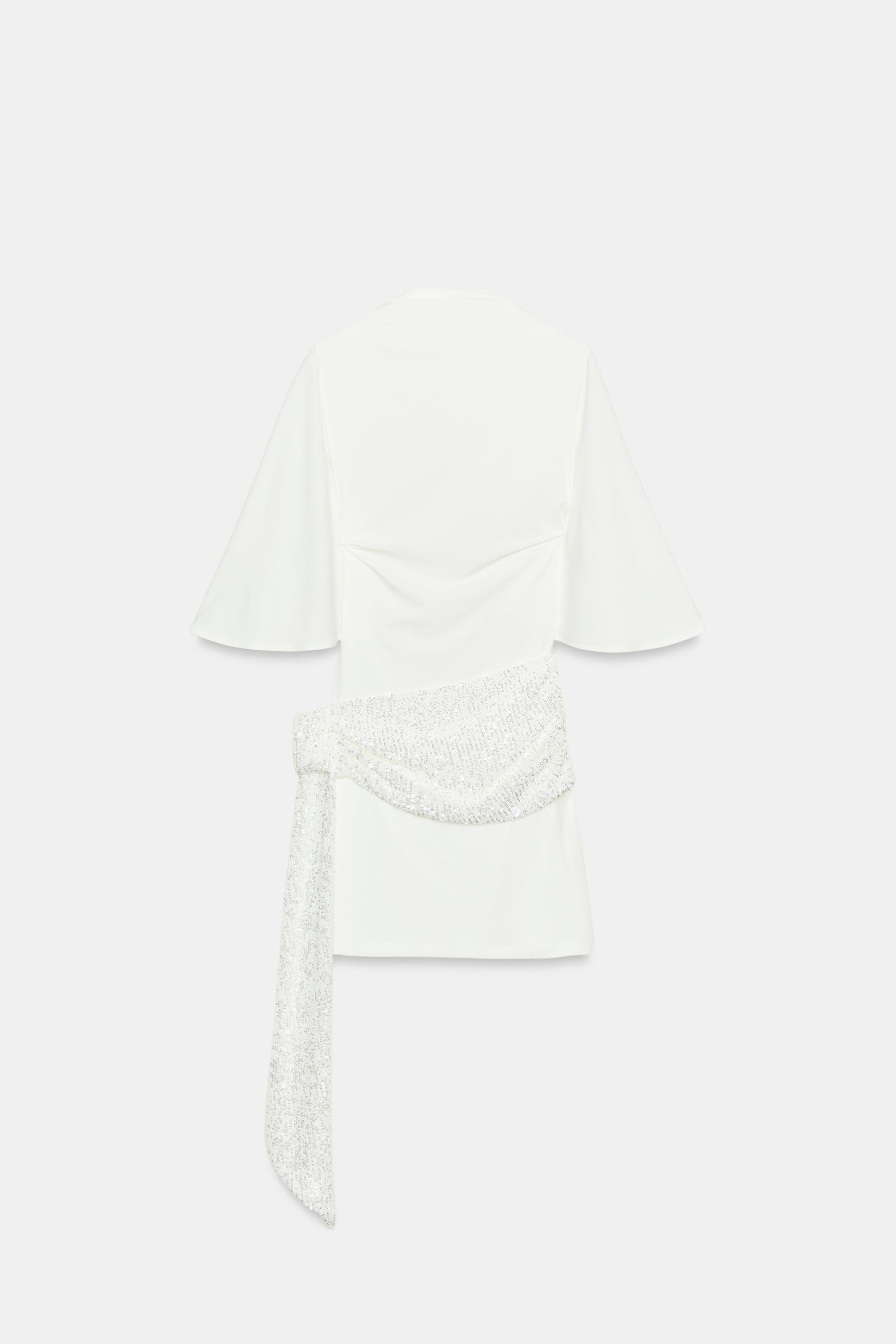Seralyn rosa Mini-Kleid mit dezentem Paillettenglanz