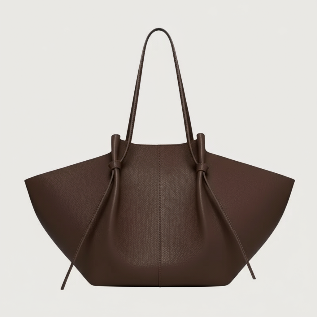 Avoria | Große Luxus Tote Bag für Damen – Vegane Ledertasche mit Schleifendetail & langen Henkeln