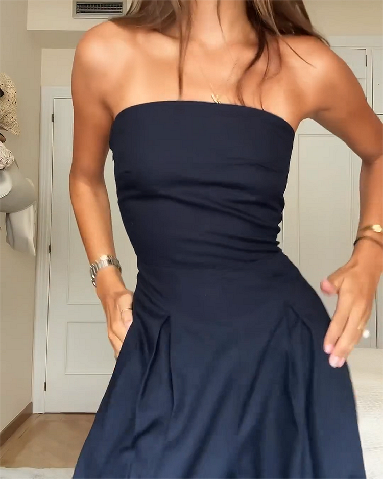 René | Elegant Strapless Jumpsuit