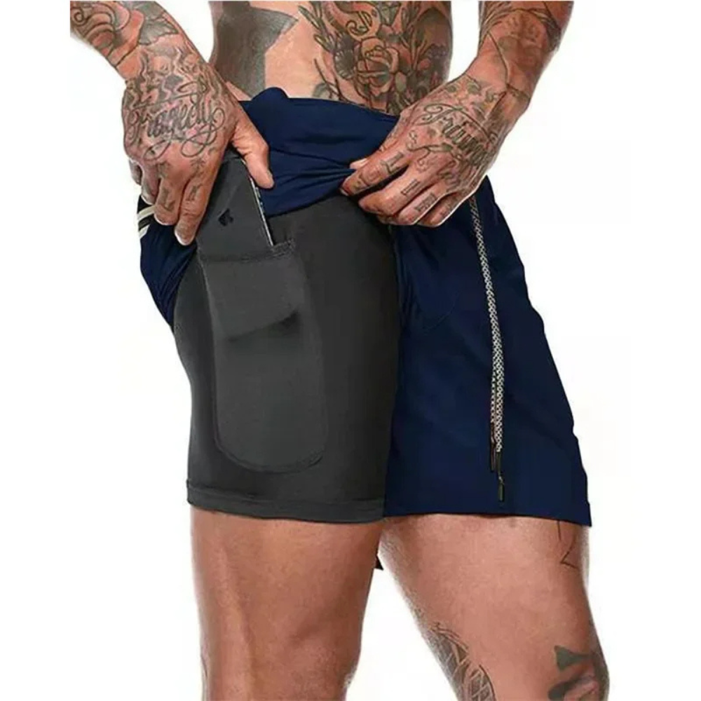 ActiveFlex – 2-in-1 Sports Shorts for Men