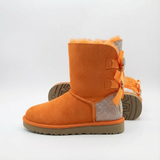 Elodie Sparkle Bow Boots | Winterstiefel aus Wildleder mit Schleifen & Glitzer-Details