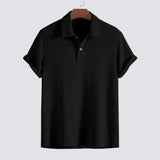 leonardo luxe zijden polo crème, zijden polo heren zwart, zijden polo heren donkergroen, luxe heren polo zijde, ademende polo heren, zijden polo met korte mouwen, stijlvolle polo heren zijde
