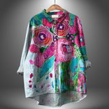 Virginia | Artisanal Floral Blouse
