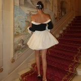 Zara Eve’s | Off-Shoulder Mini Kleid mit Schleifendetail