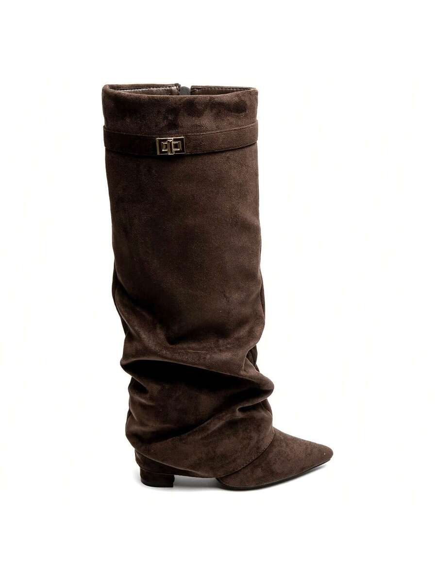 Marzella Slouch Boots in Braun