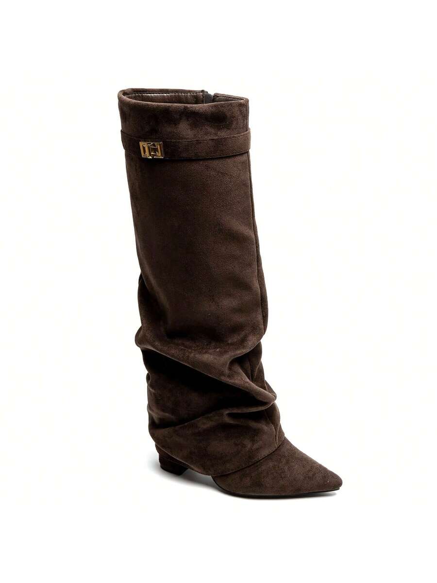 Marzella Slouch Boots in Braun