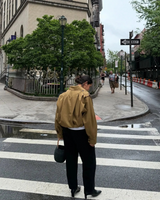 Marceline Jacke | Cropped Trenchcoat mit Volumenärmeln & Klassischen Details