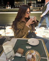 Marceline Jacke | Cropped Trenchcoat mit Volumenärmeln & Klassischen Details