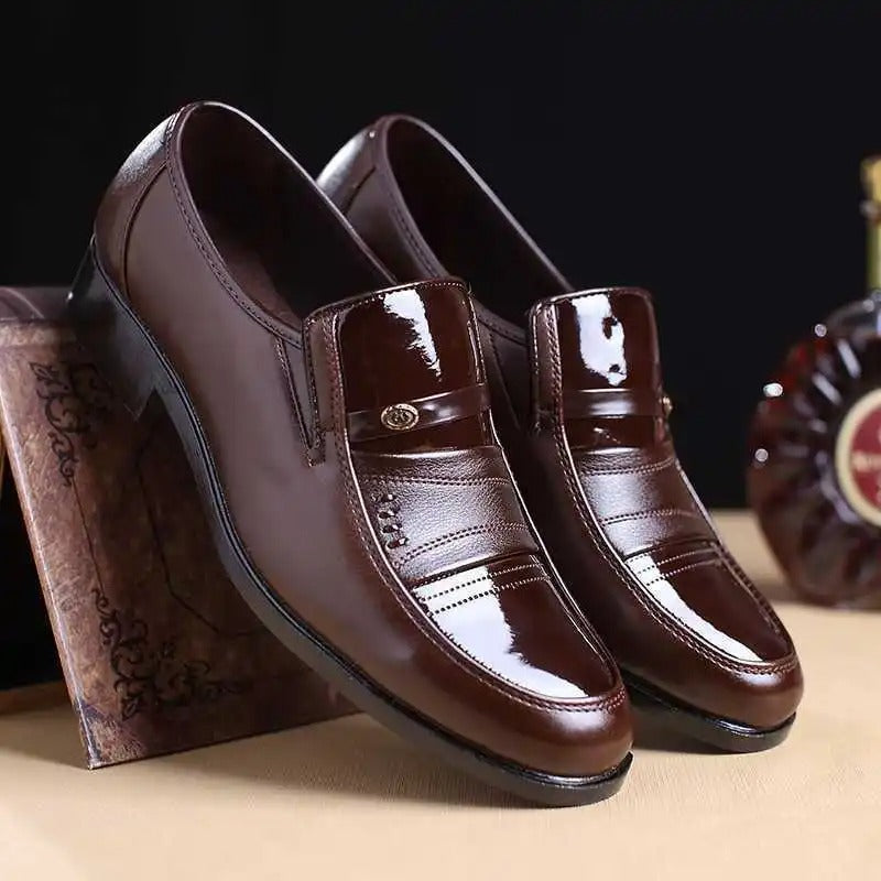 Edie duurzame leren loafers voor heren met lange levensduur

