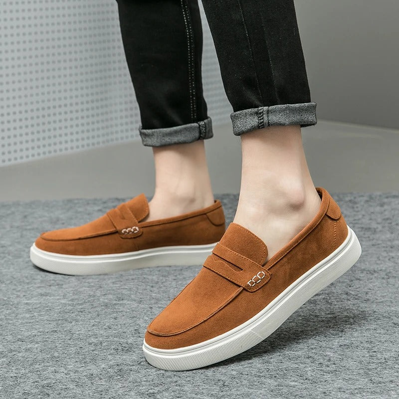 Ally comfortabele leren loafers voor dagelijks gebruik

