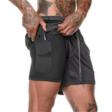 Elastische trainingsshort met ondersteuning voor sport

