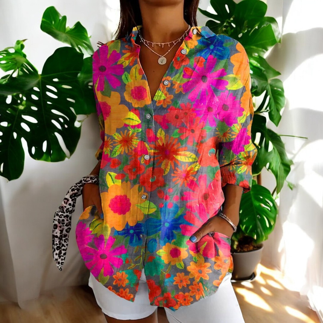 Carla | Vintage Floral Blouse