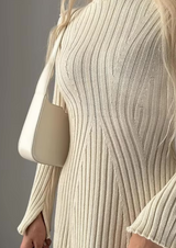 Elodie | Ribbed Knit Mini Dress 
