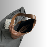 Amira Woven Tote | Shoulder Bag with Pouch 