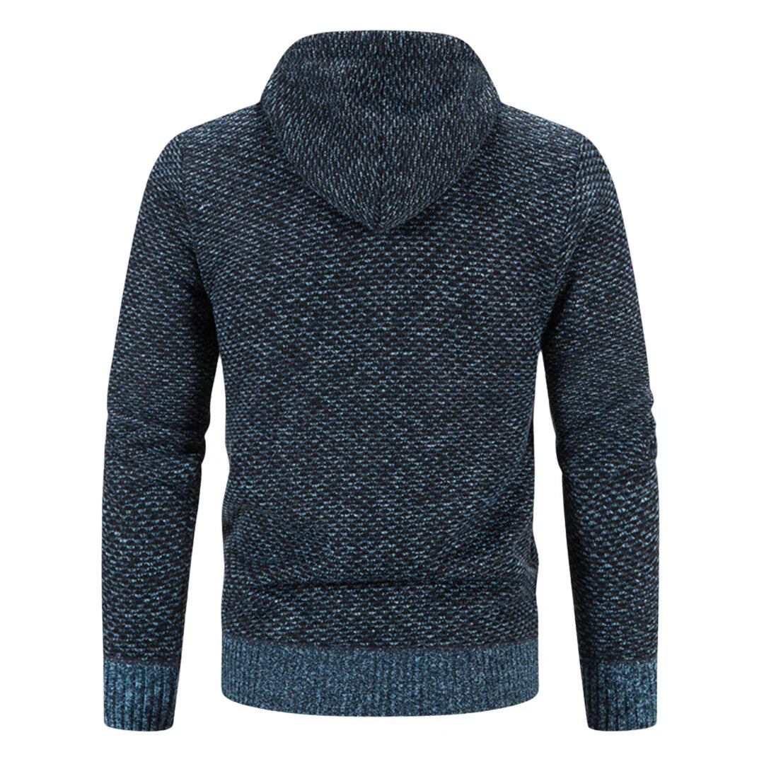 warme hoodie wolmix heren
