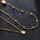 AquaGlim Wassertropfen-Anhänger Rückenschmuck Detail