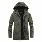 heren winterjas met fleece voering
