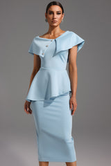 one-shoulder cocktailjurk voor vrouwen
