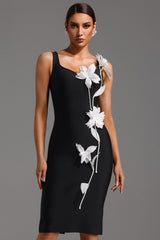 bloemenjurk bandage stijl voor vrouwen
