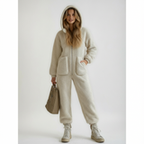 gemütlicher onesie für herbst und winter aus teddy material