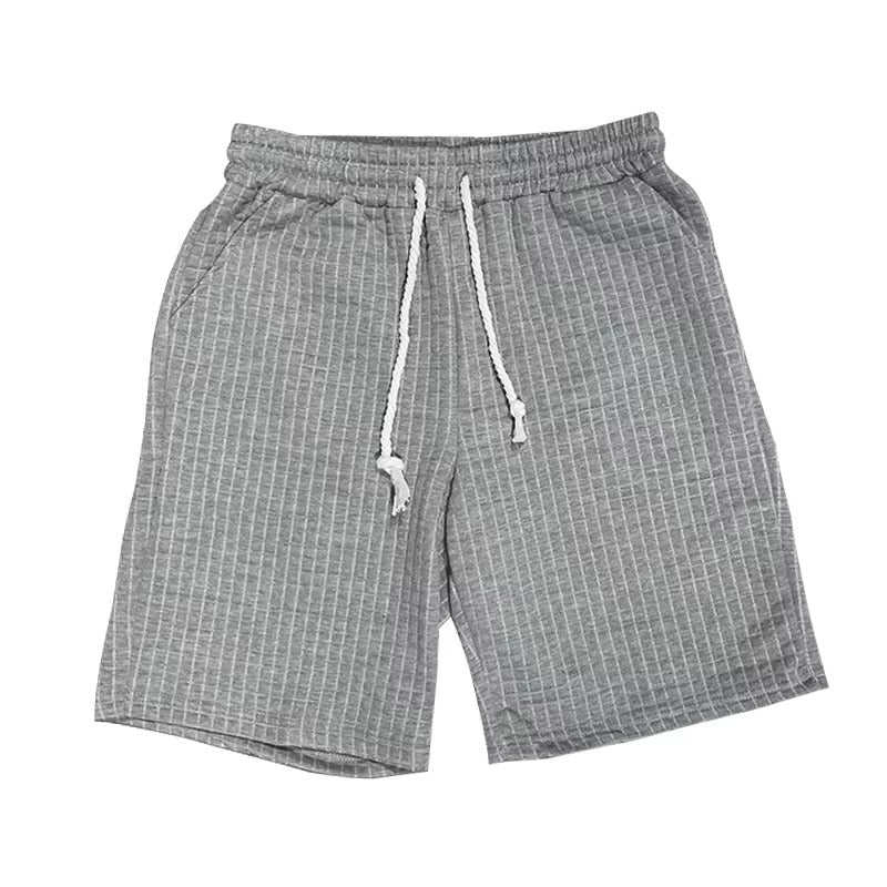 Grijze short met textuur van de Cayo set