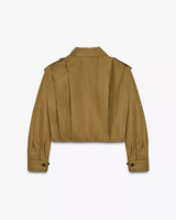 Marceline Jacke cropped Trenchcoat mit Volumenärmeln, seitlich
