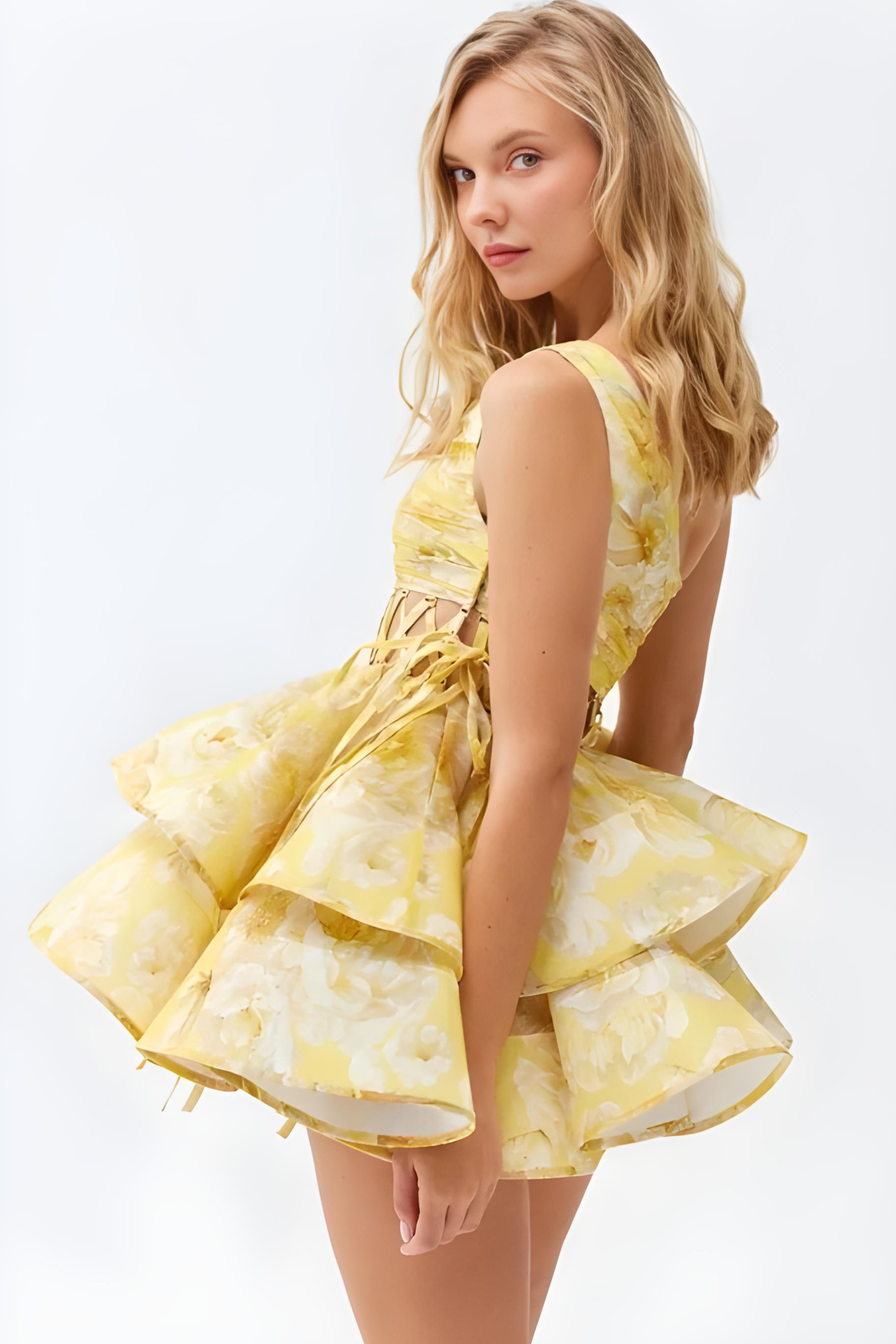 Celestine | One-Shoulder Flowy Dress