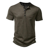 Groen comfortabel T-shirt met ronde hals