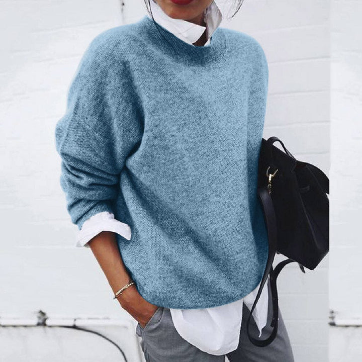 Kaschmir Damenpullover in Blau – stilvoller Casual-Look

