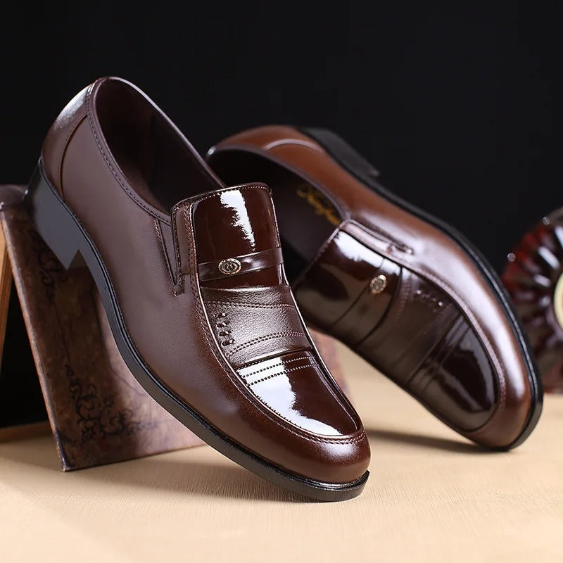 Edie duurzame leren loafers voor heren met lange levensduur

