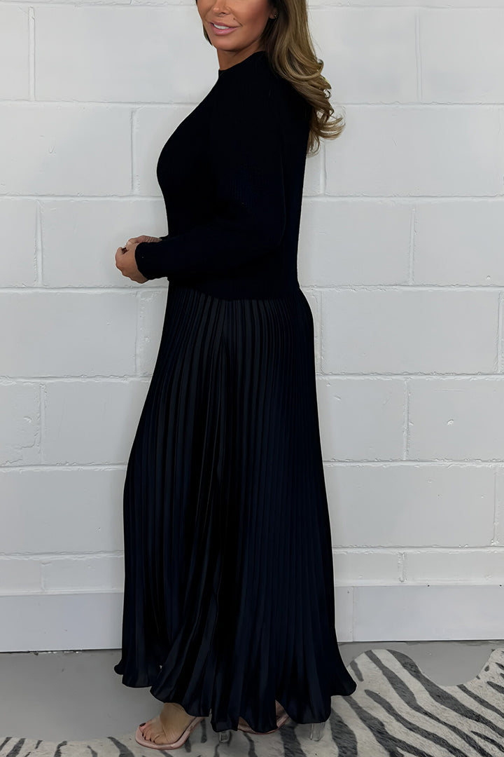 Isabelle | Stylish Midi Dress with Unique Skirt Detail 