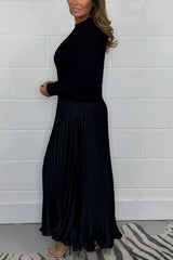 Isabelle | Stylish Midi Dress with Unique Skirt Detail 