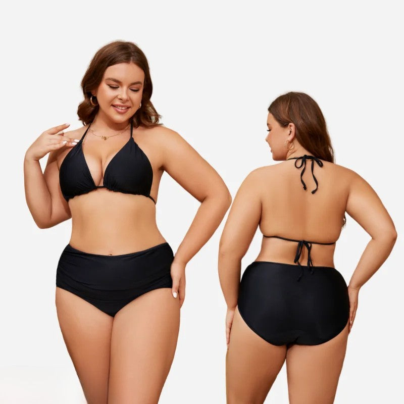 Perioden-Bikini Damen Schwarz – Almira von Talaine, diskreter Periodenschutz am Strand