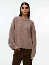 PureEase Sweater Damen braun cozy look
