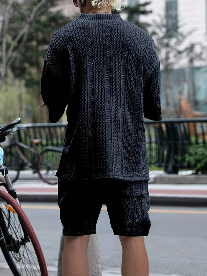 zomeroutfit voor heren gebreid
