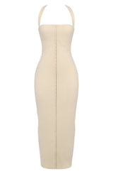 Aurora Maxi Kleid Rückansicht in Ecru
