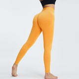 PowerCurve Leggings Damen gelb seamless butt lifting
