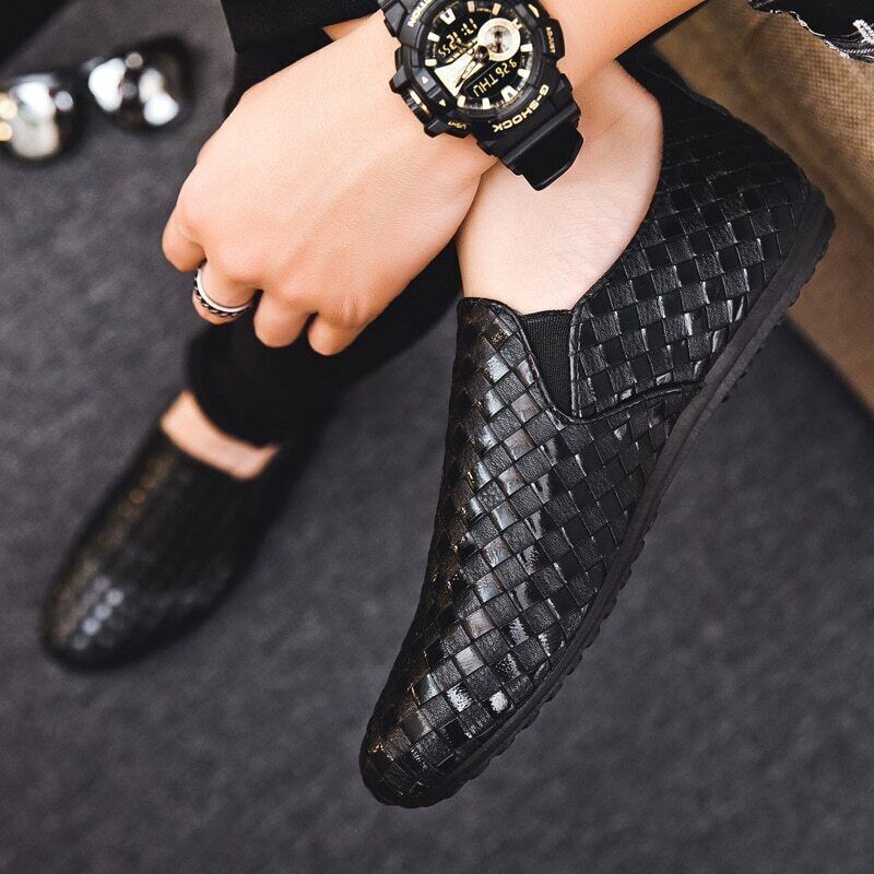 Api loafers – luchtige herenschoenen met gevlochten structuur

