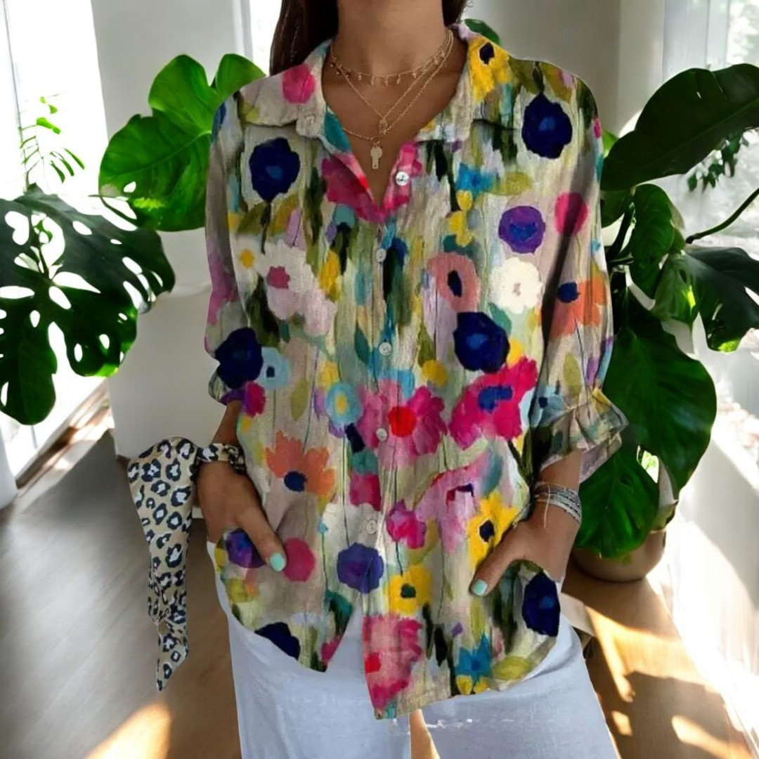 Carla | Vintage Floral Blouse
