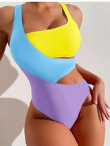 Celestina | High-Waist Colorblock Swimsuit