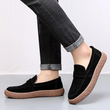Stijlvolle leren loafers met klassieke uitstraling en vakmanschap

