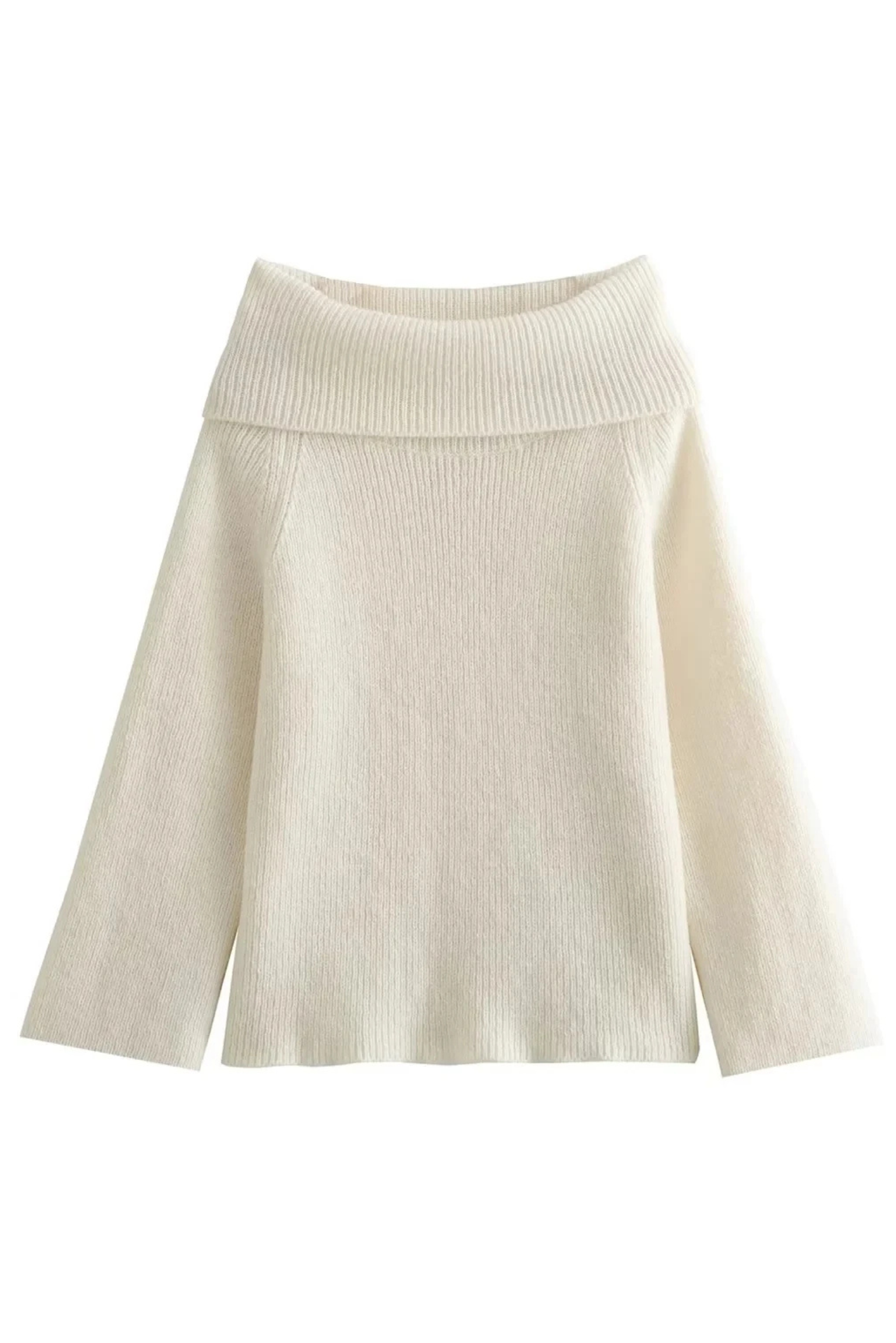 Charmelle Off-Shoulder Pullover Damen creme cozy
