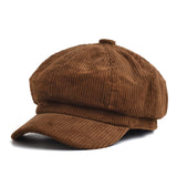 Cordova | Cord-Newsboy-Cap für Damen – Trendige Schirmmütze im Retro-Stil