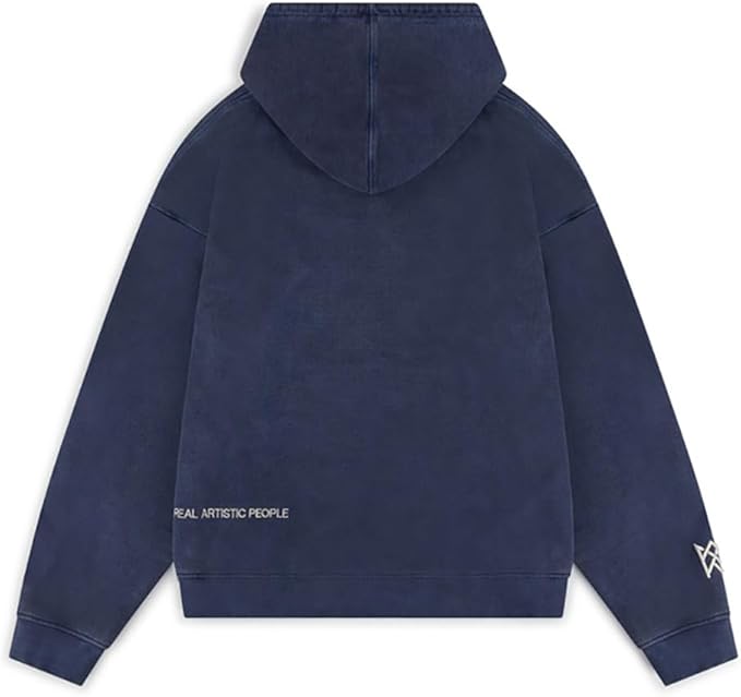 blauer hoodie mit strasssteinen for the culture streetwear