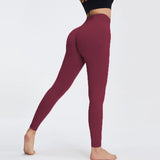 PowerCurve Leggings Damen bordeaux rot shaping effect
