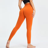 PowerCurve Leggings Damen orange sport shaping leggings
