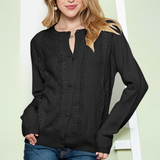 Elegant viscose gebreid vest voor vrouwen
