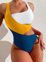 Celestina | High-Waist Colorblock Swimsuit