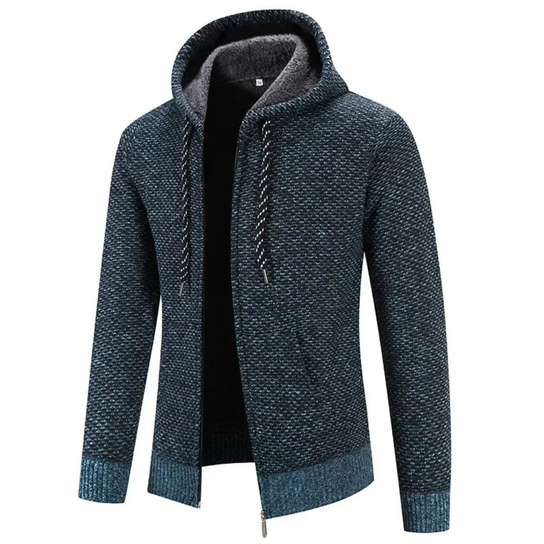 casual hoodie met fleecevoering

