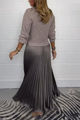 Isabelle | Stylish Midi Dress with Unique Skirt Detail 